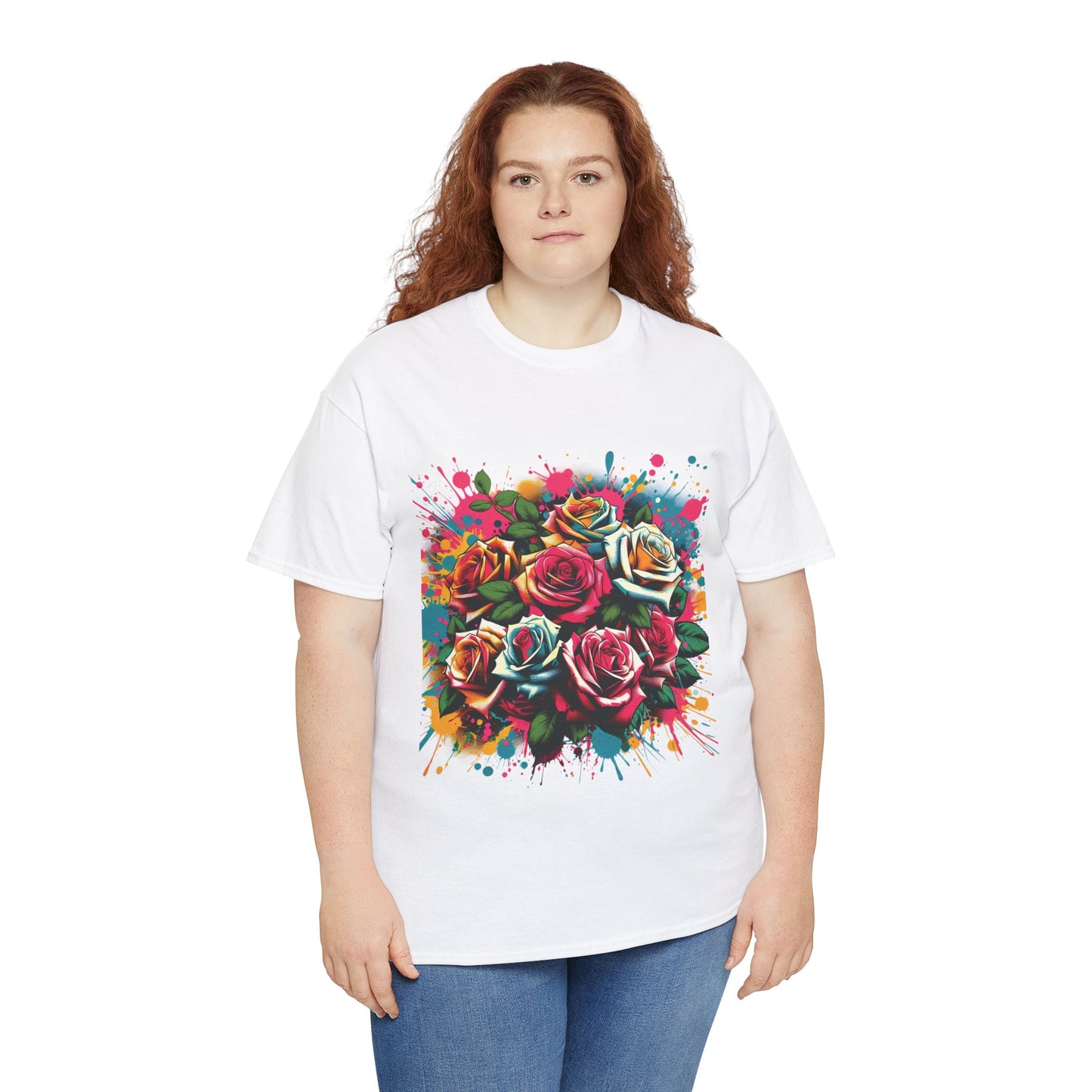 Vibrant Floral Graphic Tee - "You Are Enough" Statement T-Shirt