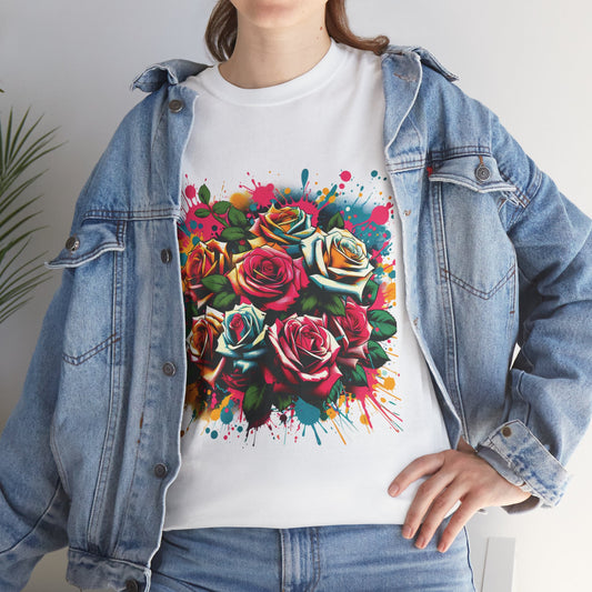 Vibrant Floral Graphic Tee - "You Are Enough" Statement T-Shirt